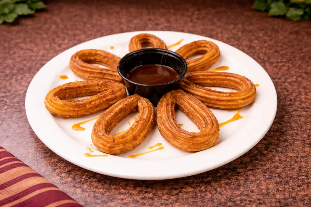 Churros with chocolate in Fort Myers La Fondita mexican dessert