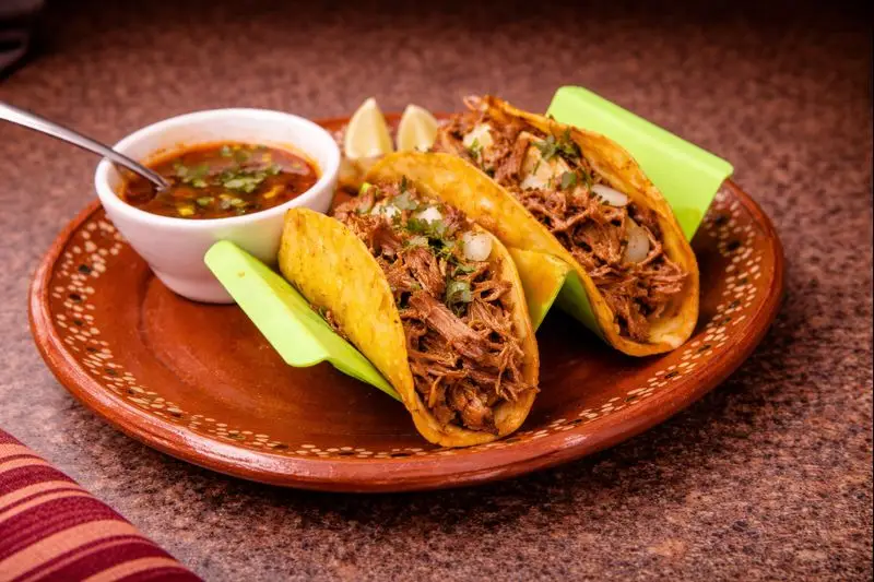 Birria tacos in Fort Myers La Fondita authentic mexican tacos with broth