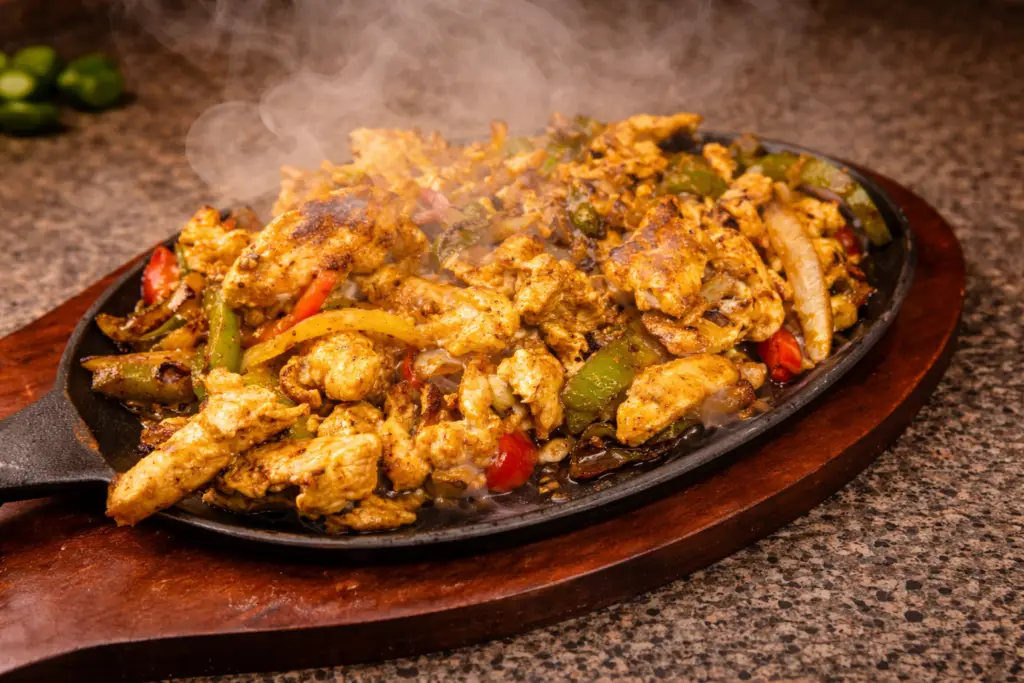Chicken fajitas in Fort Myers La Fondita mexican restaurant grilled dish