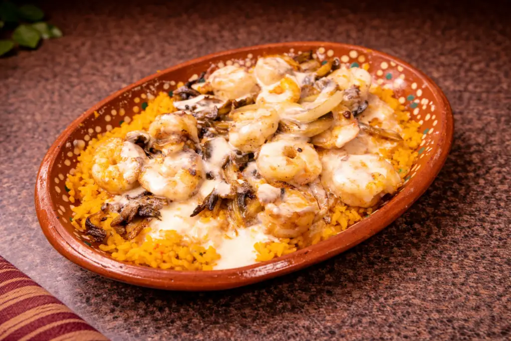 Texas rice in Fort Myers La Fondita mexican dish with steak chicken and shrimp